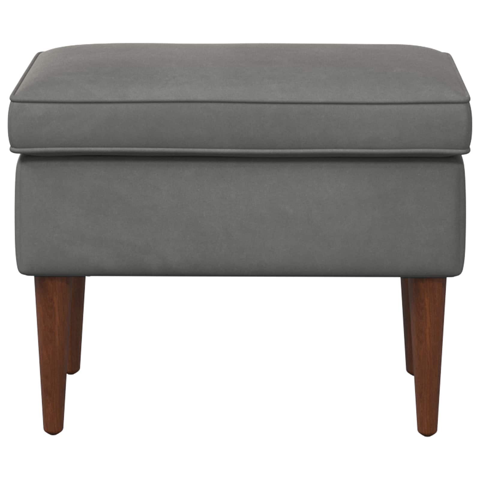 Poggiapiedi Grigio Scuro 55 x 35 x 41 cm Velluto | homemem39