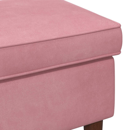 Poggiapiedi Rosa 55 x 35 x 41 cm Velluto | homemem39