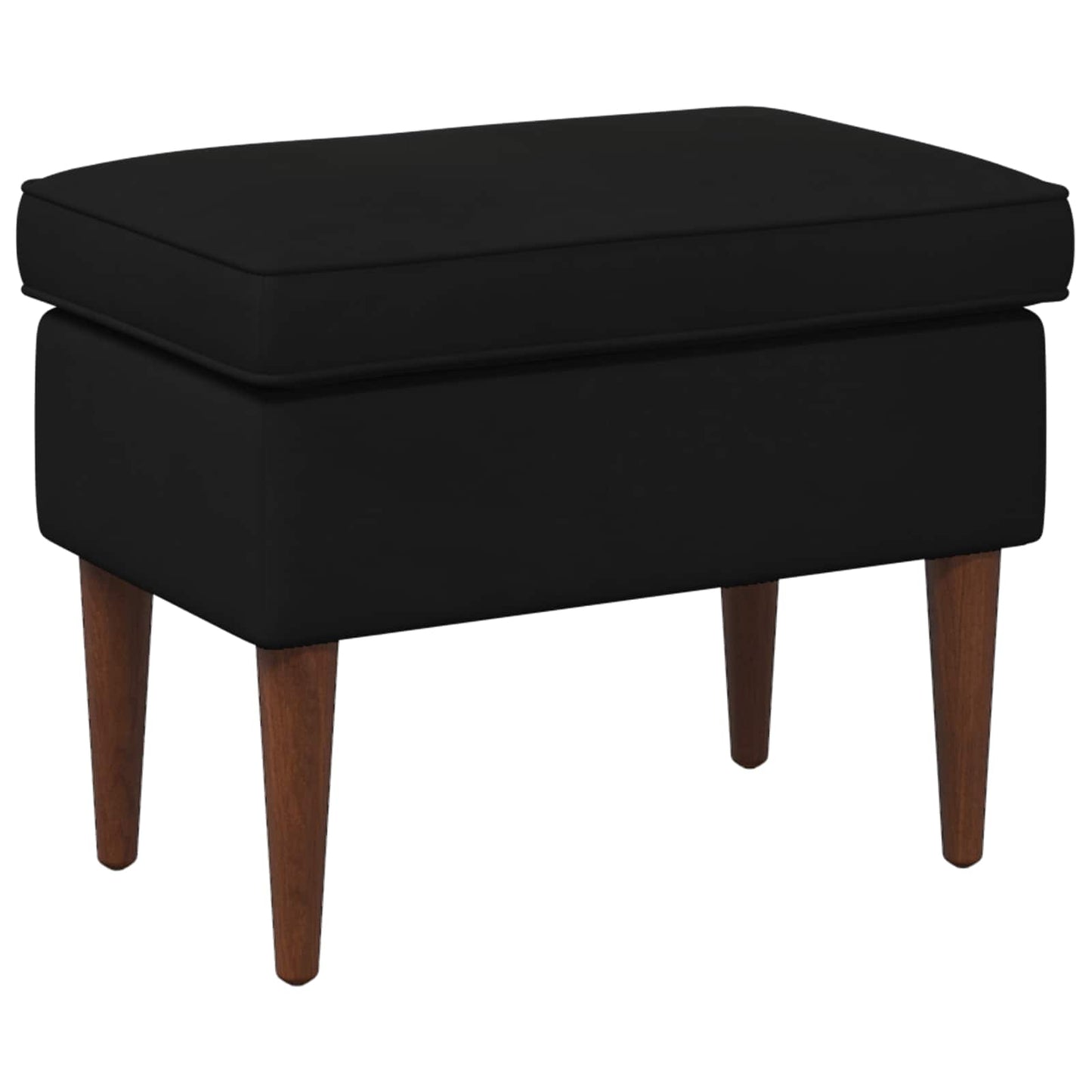 Poggiapiedi Nero 55 x 35 x 41 cm Velluto | homemem39