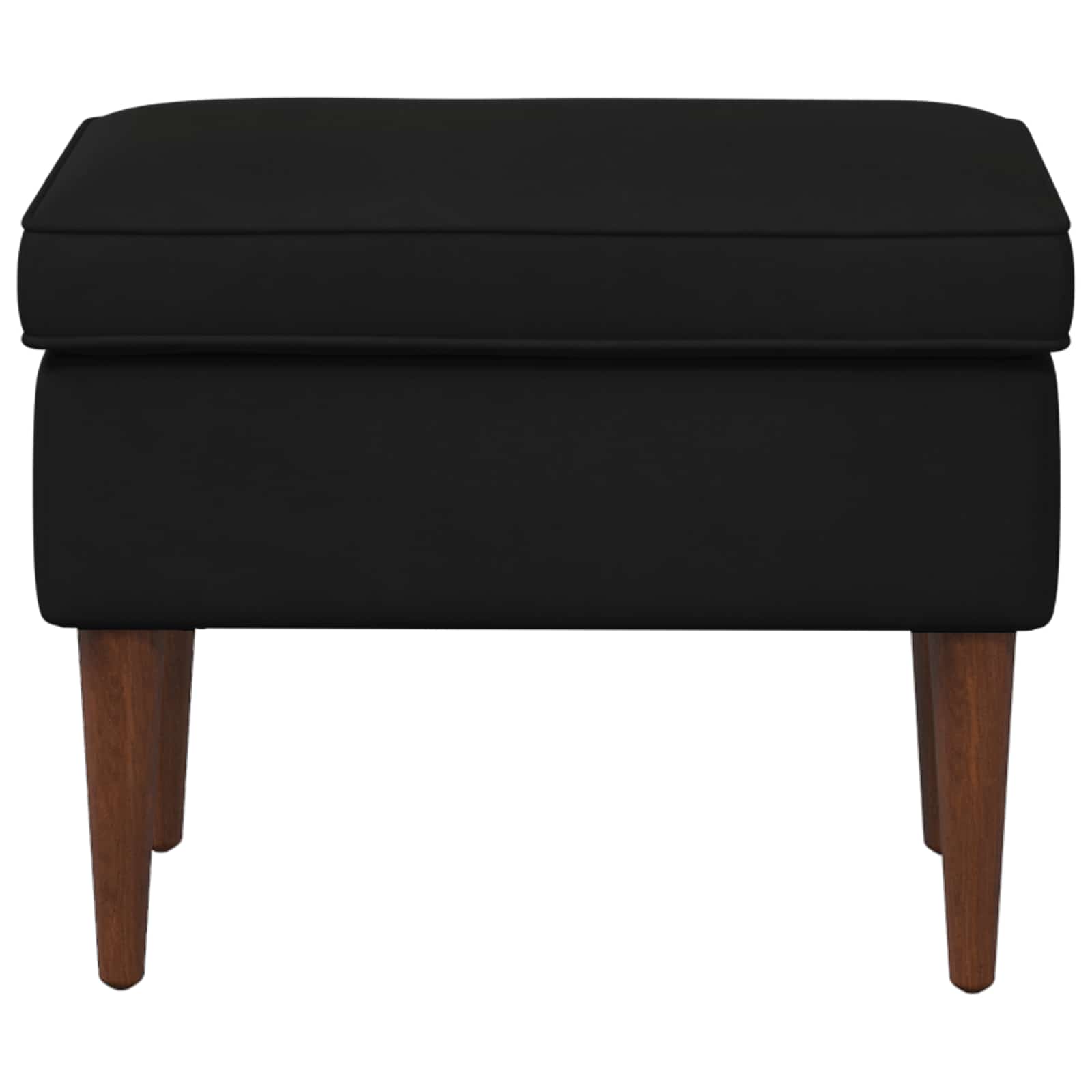 Poggiapiedi Nero 55 x 35 x 41 cm Velluto | homemem39
