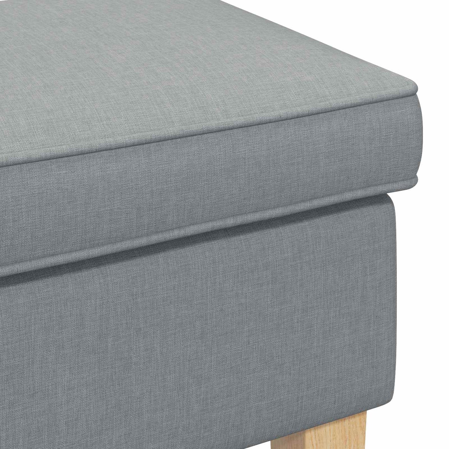 Poggiapiedi Grigio Chiaro 55 x 35 x 41 cm Tessuto | homemem39