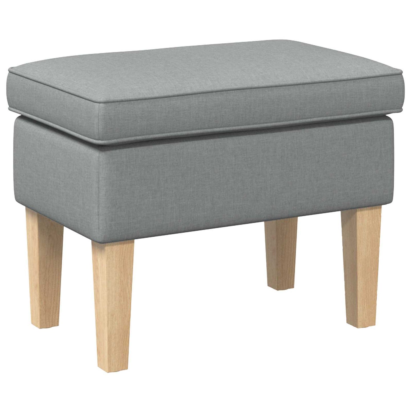 Poggiapiedi Grigio Chiaro 55 x 35 x 41 cm Tessuto | homemem39