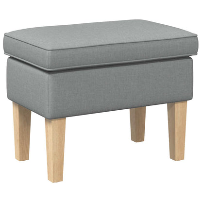 Poggiapiedi Grigio Chiaro 55 x 35 x 41 cm Tessuto | homemem39
