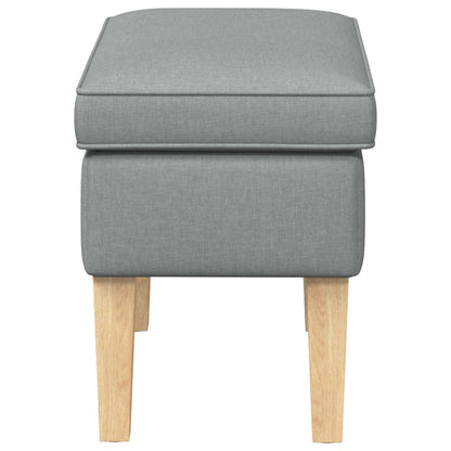 Poggiapiedi Grigio Chiaro 55 x 35 x 41 cm Tessuto | homemem39