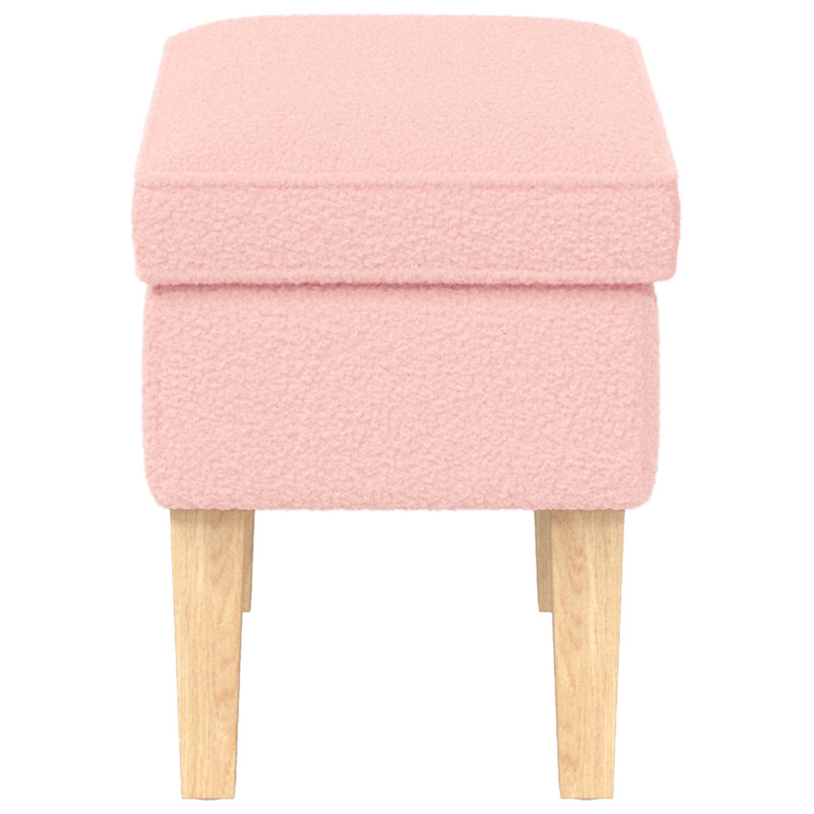 Poggiapiedi Rosa 55 x 35 x 41 cm Bouclé | homemem39