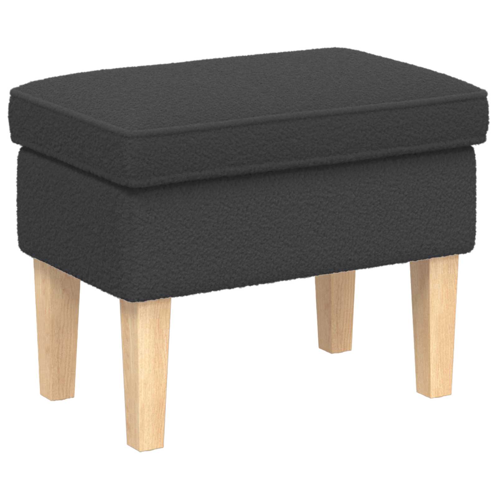 Poggiapiedi Grigio Scuro 55 x 35 x 41 cm Bouclé | homemem39