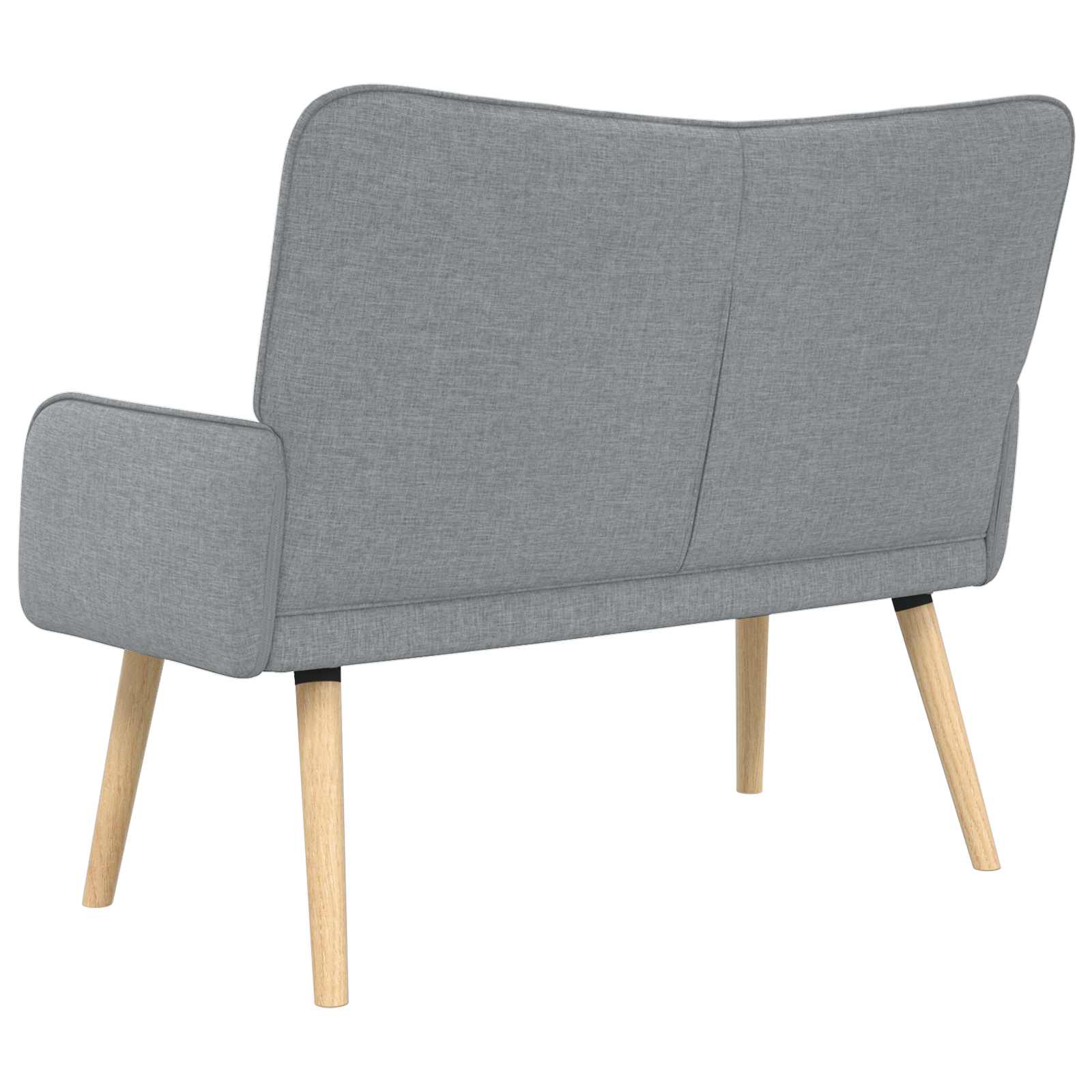 Sofa a Due Posti Grigio chiaro 115 x 61 x 87 cm Tessuto | homemem39