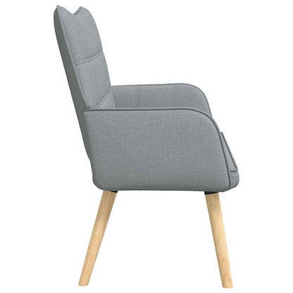 Divano a 2 Posti Grigio Chiaro 115 x 61 x 87 cm Tessuto