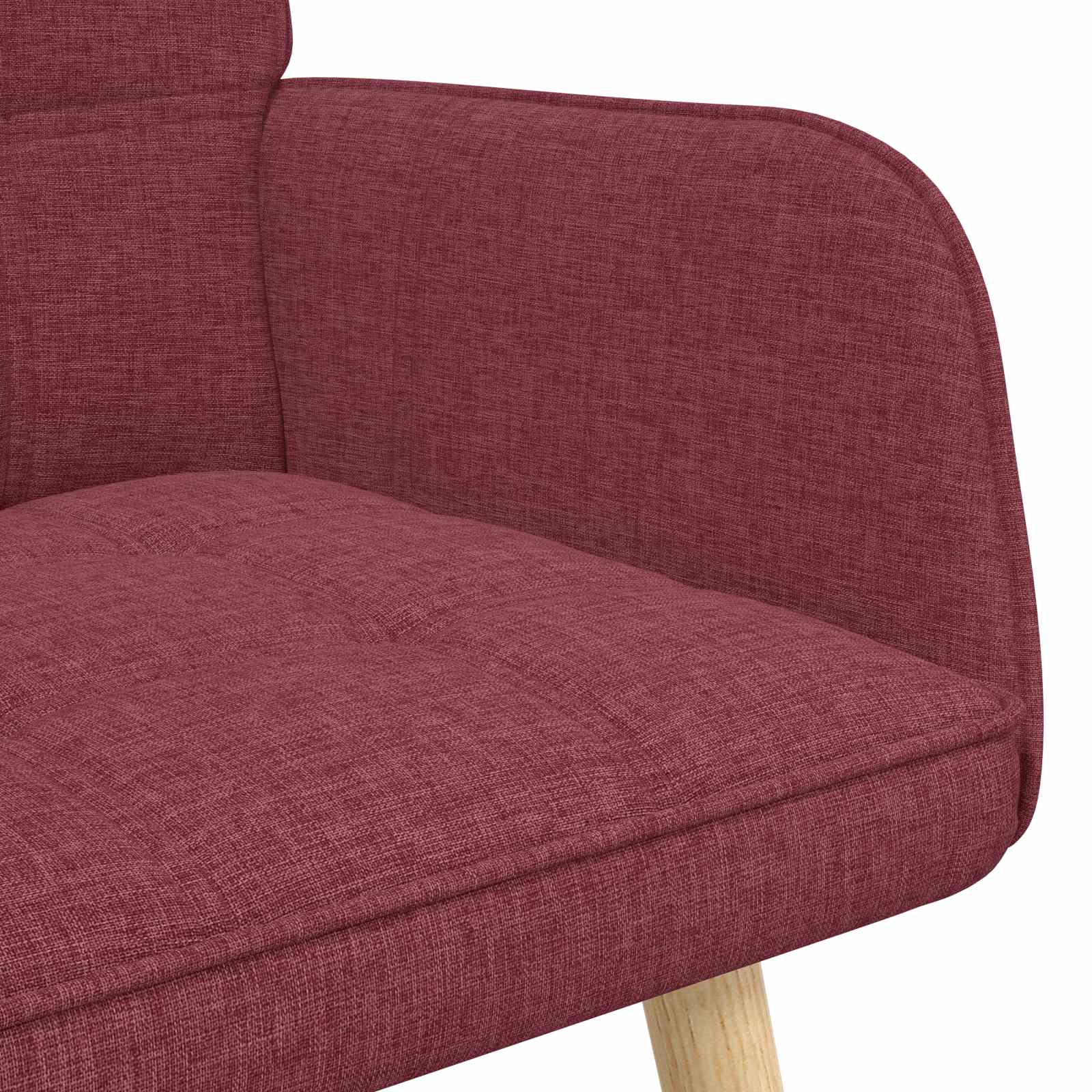 Sofa a Due Posti Rosso vino 115 x 61 x 87 cm Tessuto | homemem39