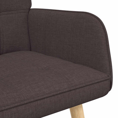 Sofa a Due Posti Marrone Scuro 115 x 61 x 87 cm Tessuto | homemem39