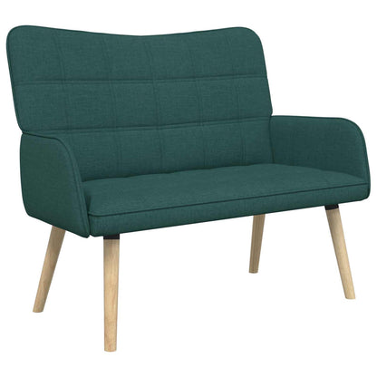 Sofa a Due Posti Verde Scuro 115 x 61 x 87 cm Tessuto | homemem39