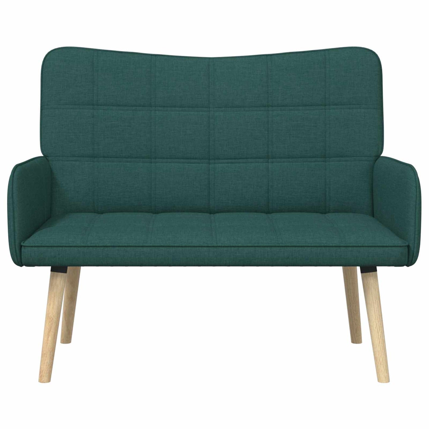 Sofa a Due Posti Verde Scuro 115 x 61 x 87 cm Tessuto | homemem39