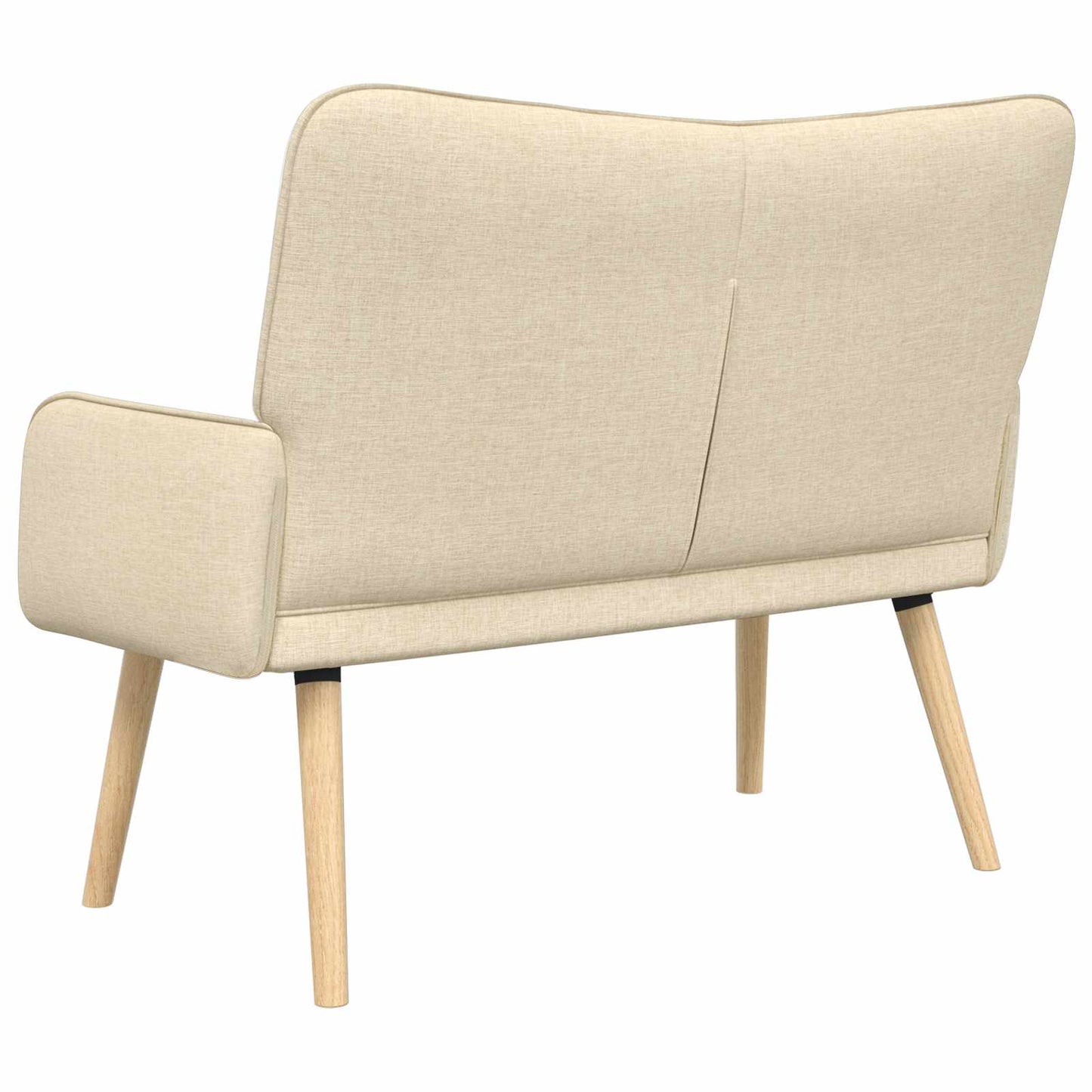 Divano a 2 Posti Crema 115 x 61 x 87 cm Tessuto
