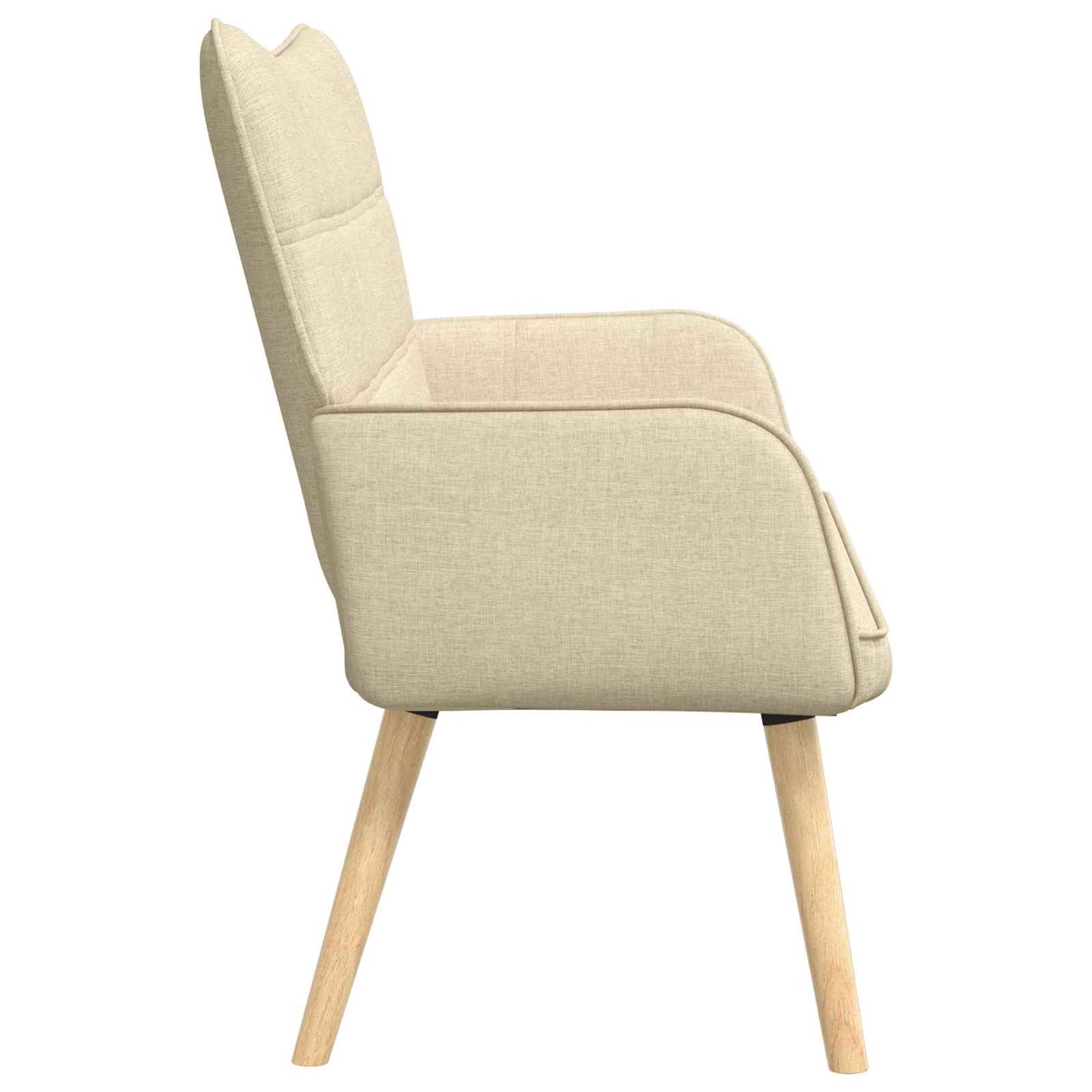 Divano a 2 Posti Crema 115 x 61 x 87 cm Tessuto