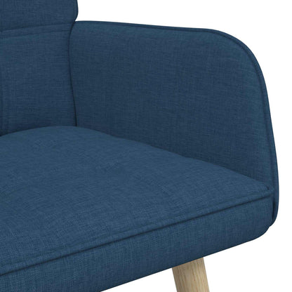 Sofa a Due Posti Blu 115 x 61 x 87 cm Tessuto | homemem39
