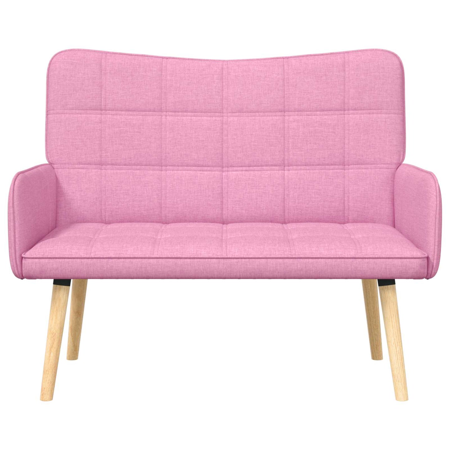 Sofa a Due Posti Rosa 115 x 61 x 87 cm Tessuto | homemem39