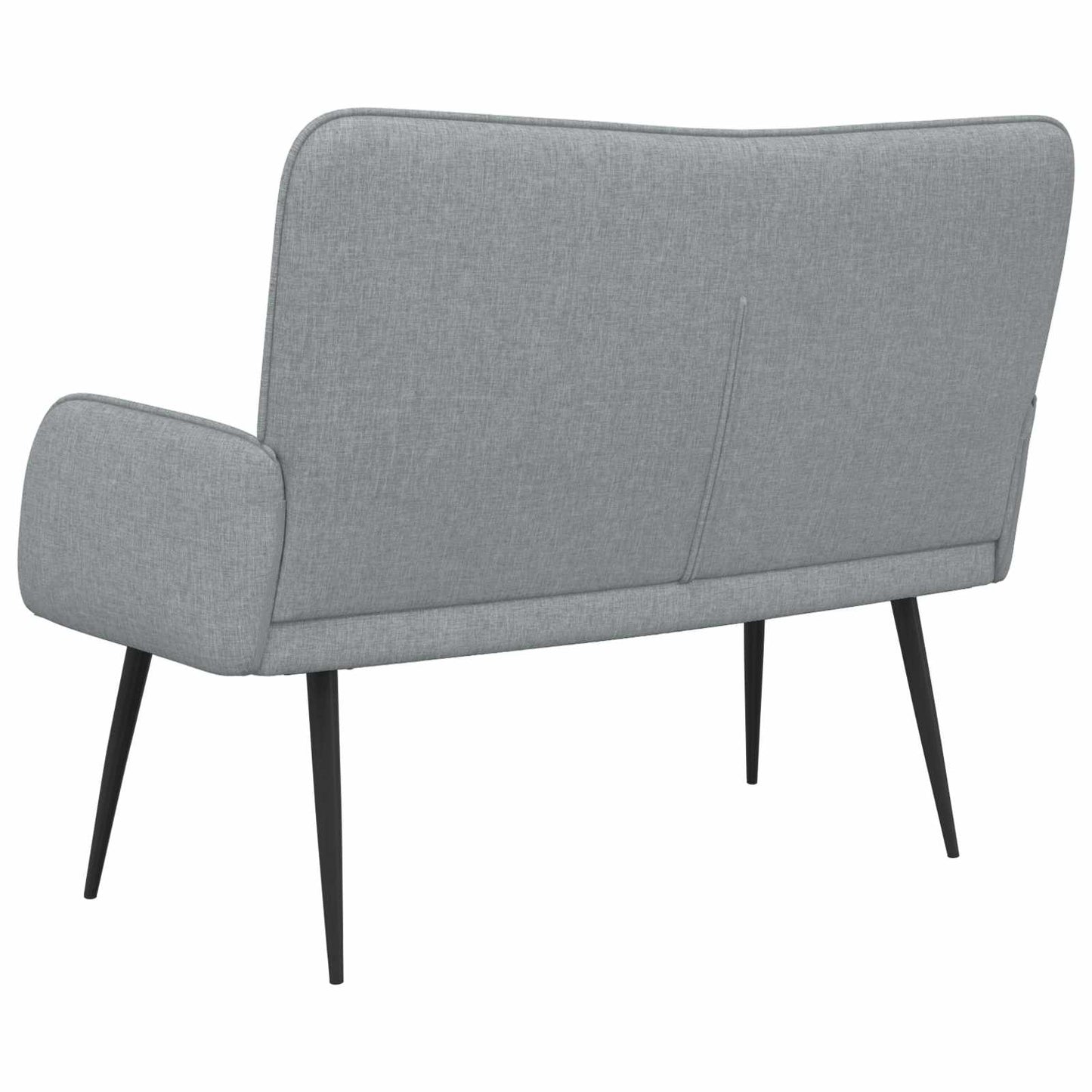 Divano a 2 Posti Grigio Chiaro 115 x 61 x 87 cm Tessuto