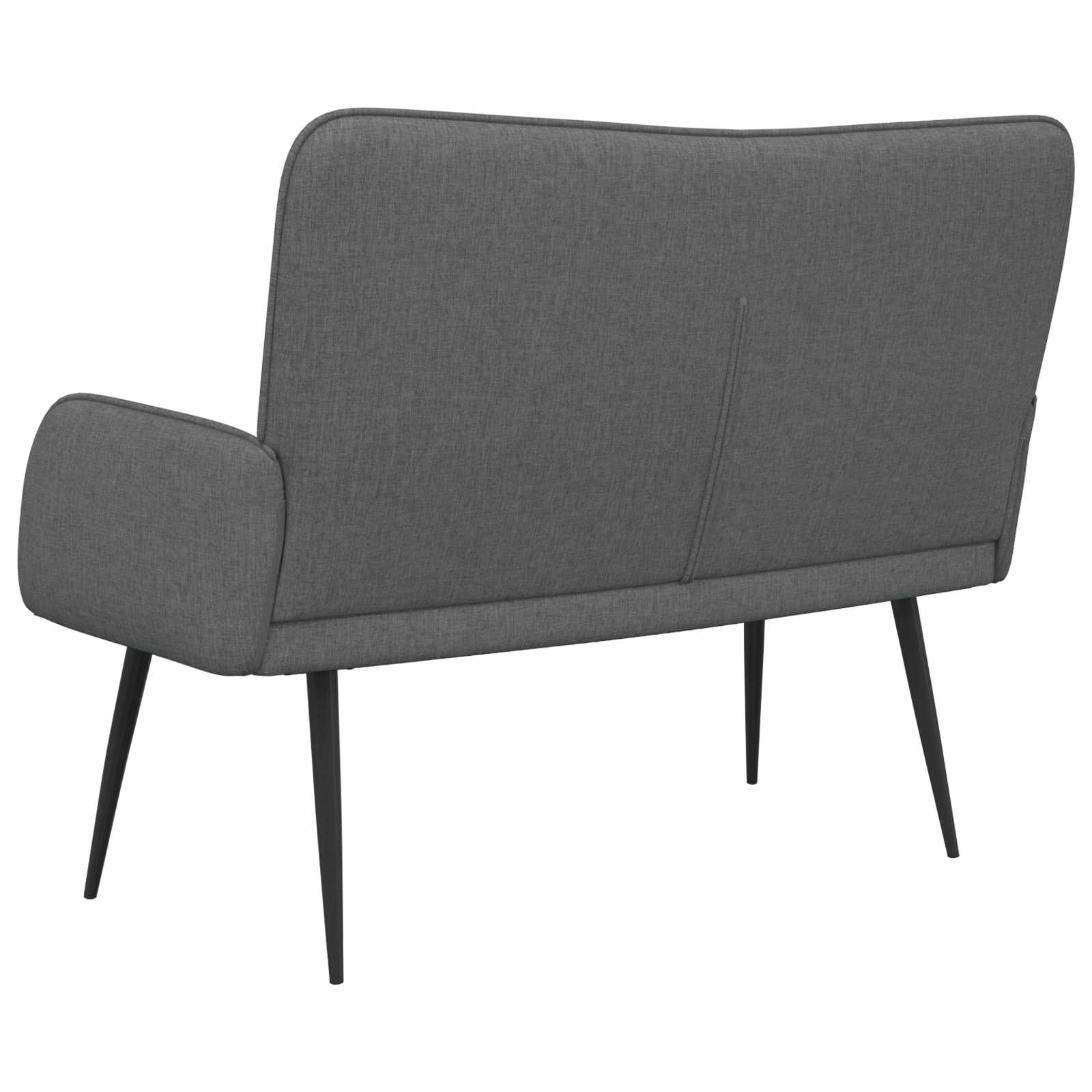 Divano a 2 Posti Grigio scuro 115 x 61 x 87 cm Tessuto | homemem39