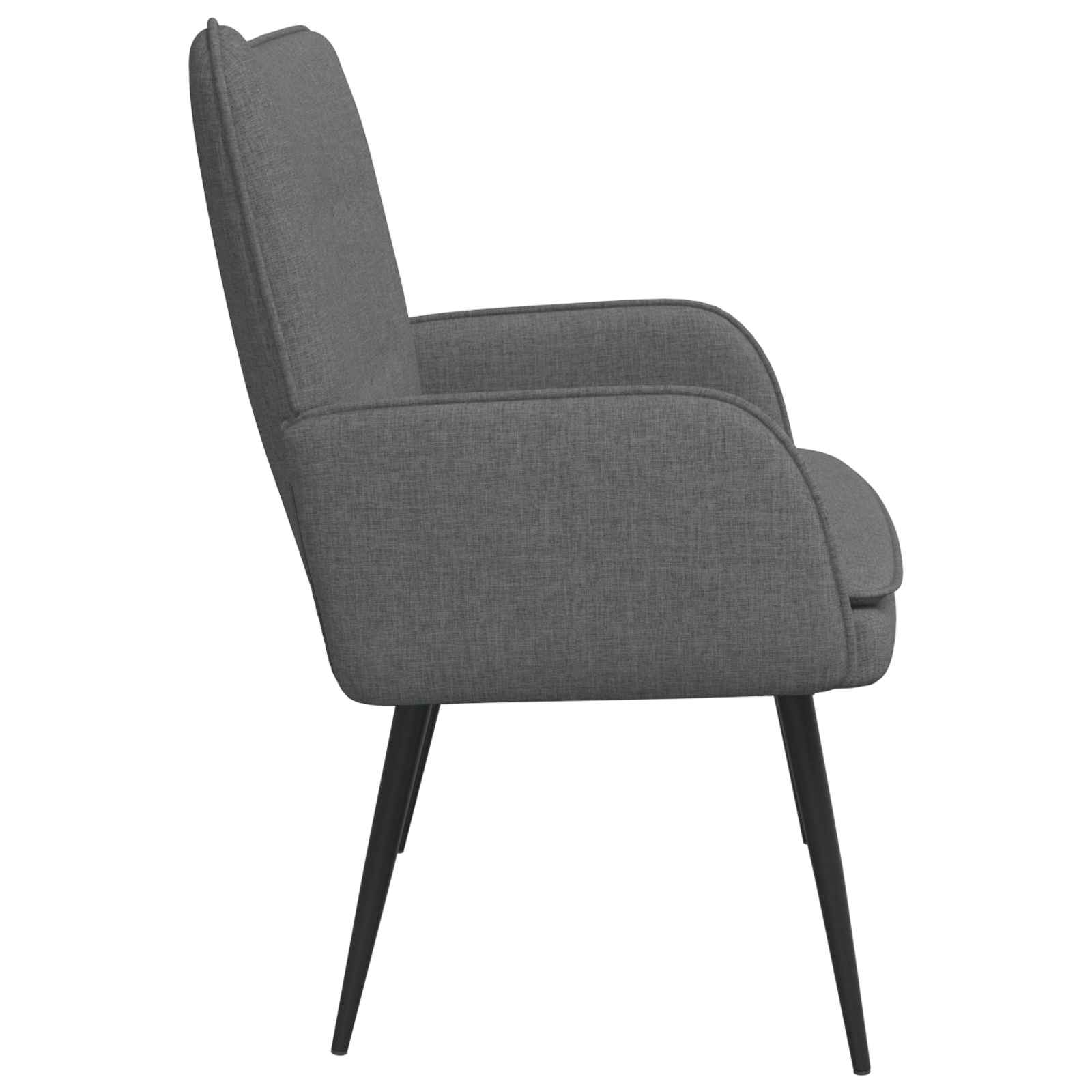 Divano a 2 Posti Grigio scuro 115 x 61 x 87 cm Tessuto | homemem39