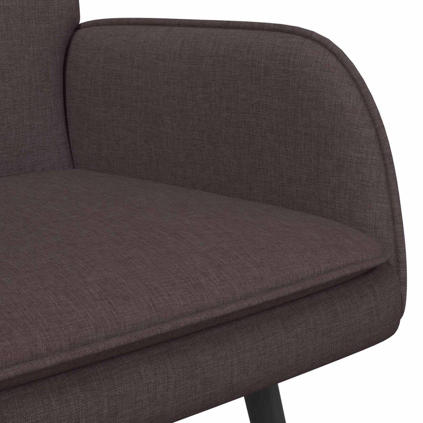Divano a 2 Posti Marrone Scuro 115 x 61 x 87 cm Tessuto | homemem39