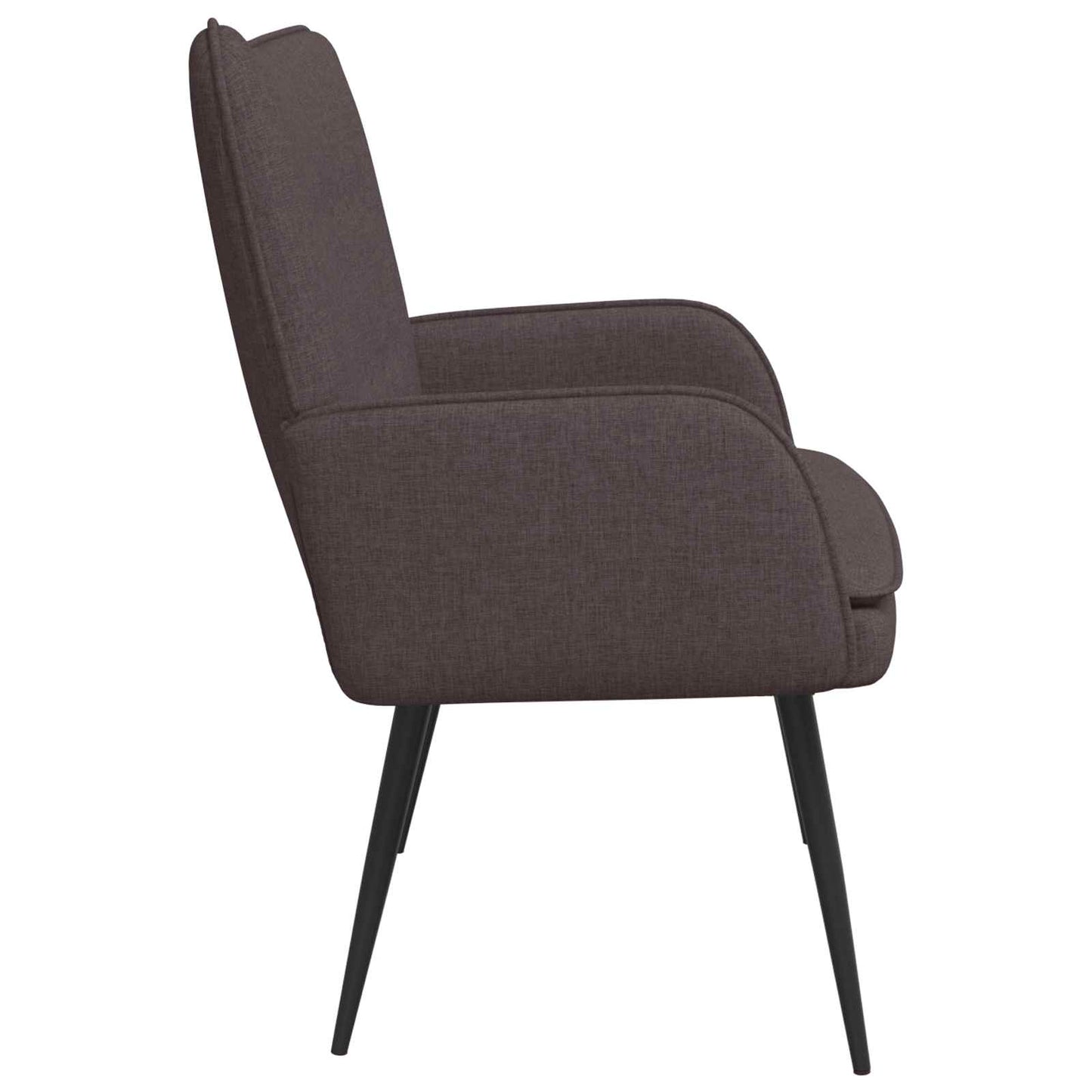 Divano a 2 Posti Marrone Scuro 115 x 61 x 87 cm Tessuto | homemem39