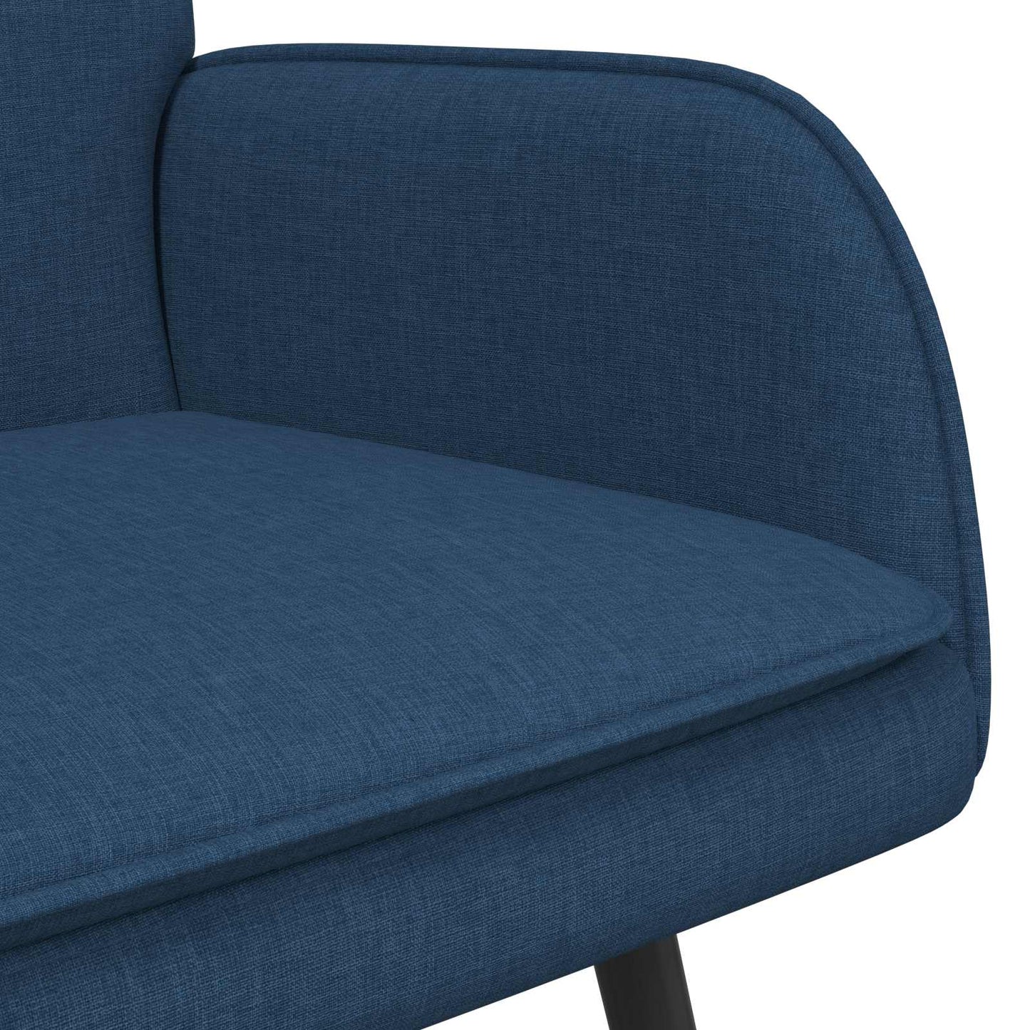 Divano a 2 Posti Blu 115 x 61 x 87 cm Tessuto | homemem39