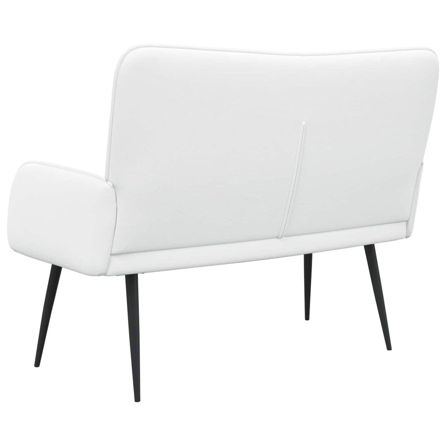 Divano a 2 Posti Bianco 115 x 61 x 87 cm Tessuto | homemem39