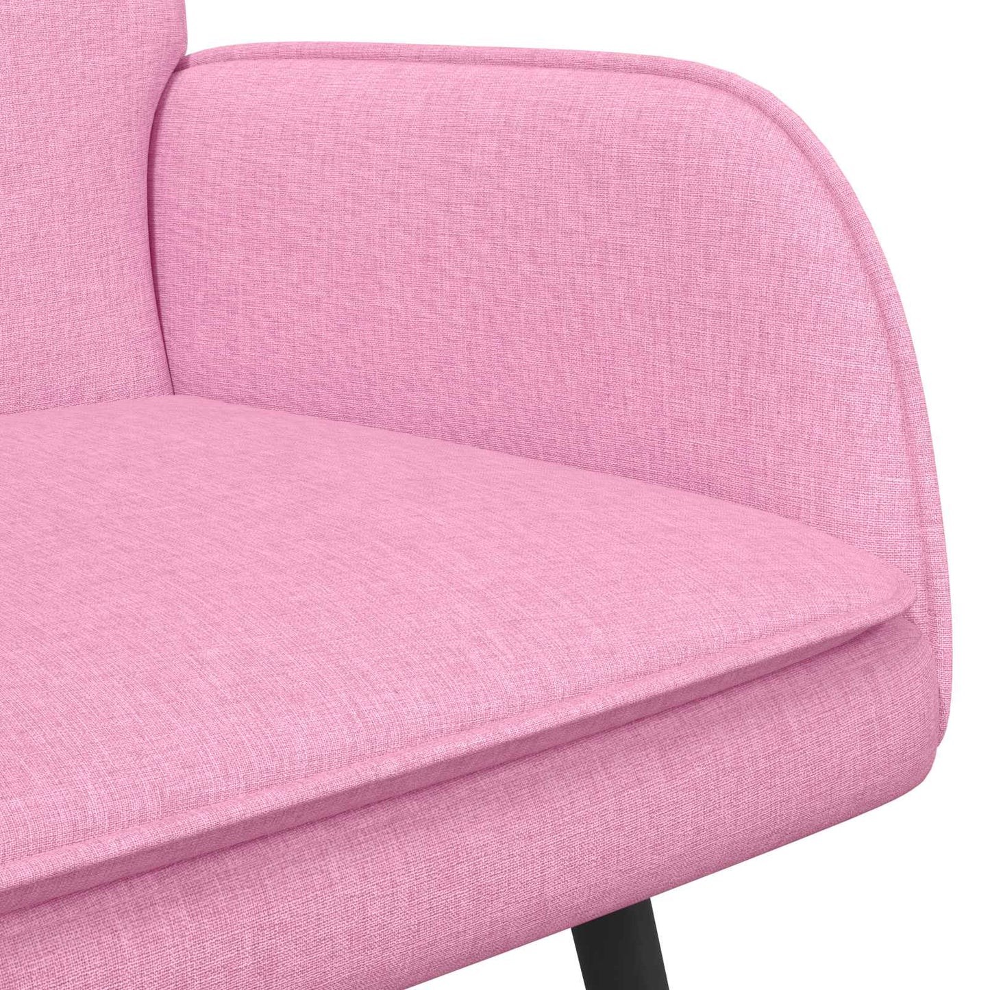 Divano a 2 Posti Rosa 115 x 61 x 87 cm Tessuto | homemem39