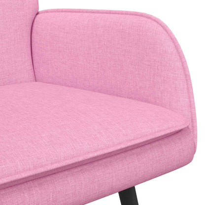 Divano a 2 Posti Rosa 115 x 61 x 87 cm Tessuto | homemem39