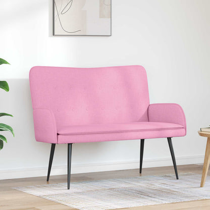 Divano a 2 Posti Rosa 115 x 61 x 87 cm Tessuto