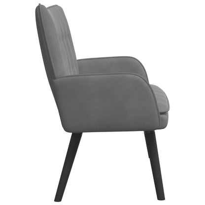 Divano a 2 Posti Grigio Scuro 115 x 61 x 87 cm Velluto (V)