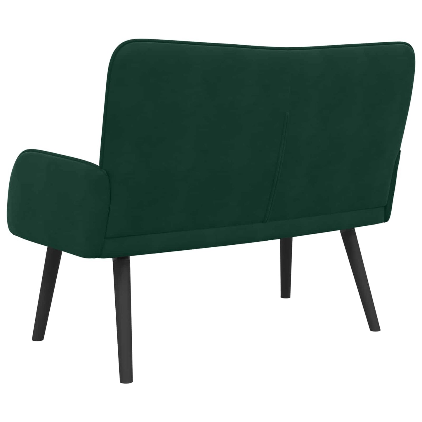 Sofa a Due Posti Verde Scuro 115 x 61 x 87 cm Velluto | homemem39