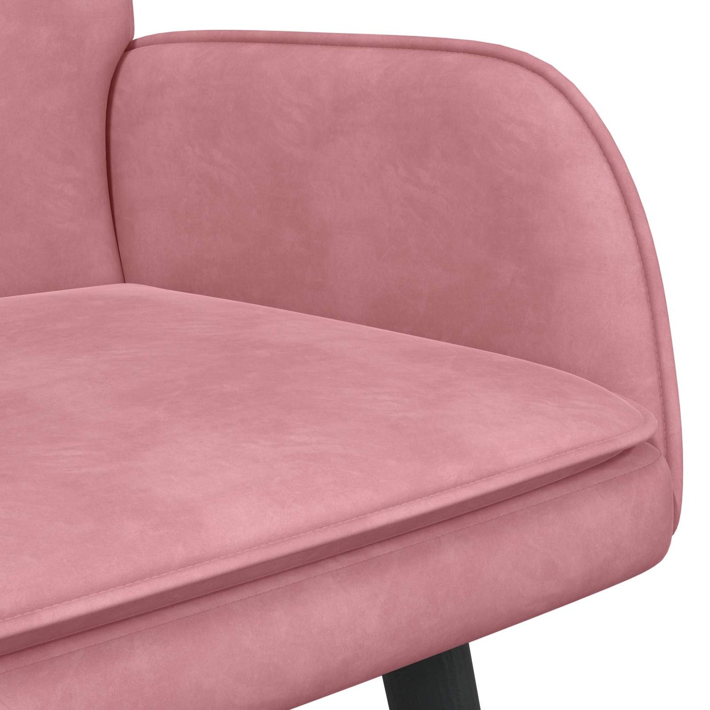 Sofa a Due Posti Rosa 115 x 61 x 87 cm Velluto | homemem39