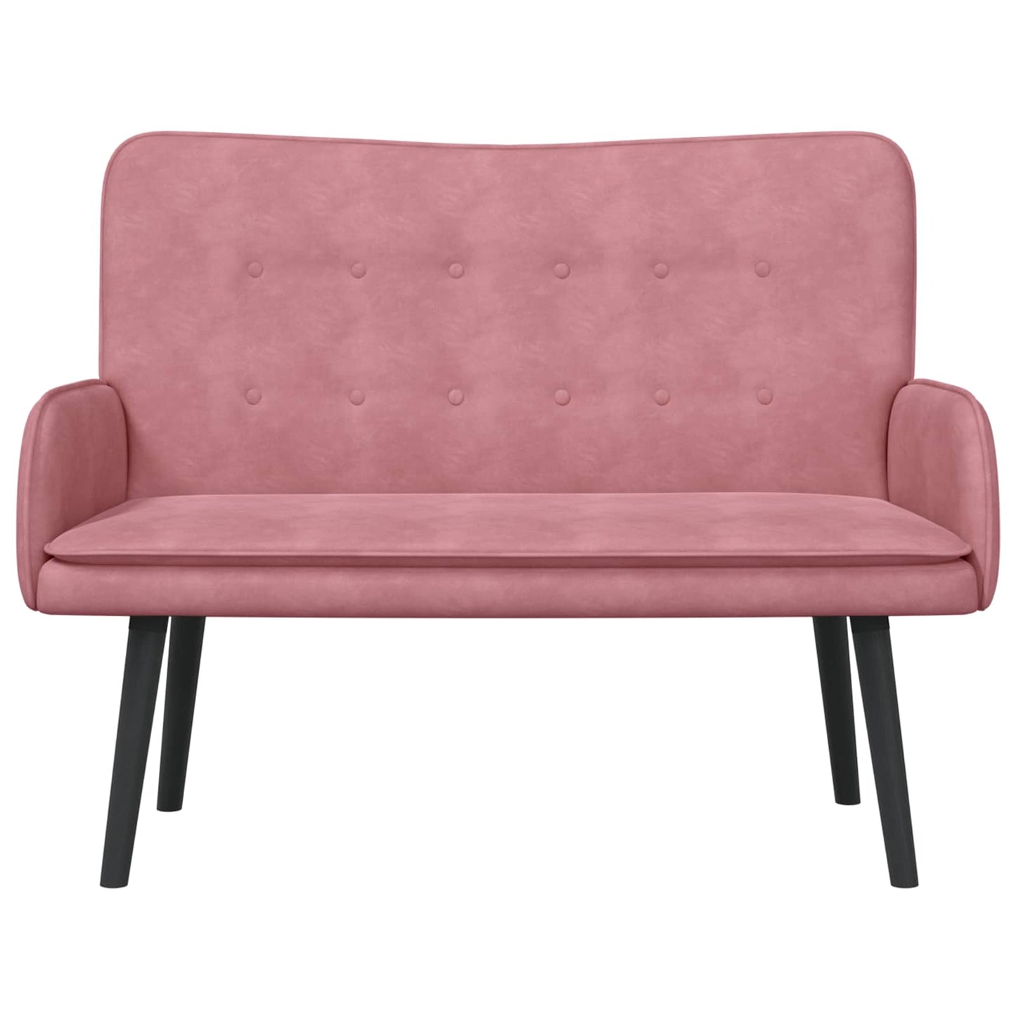 Sofa a Due Posti Rosa 115 x 61 x 87 cm Velluto | homemem39