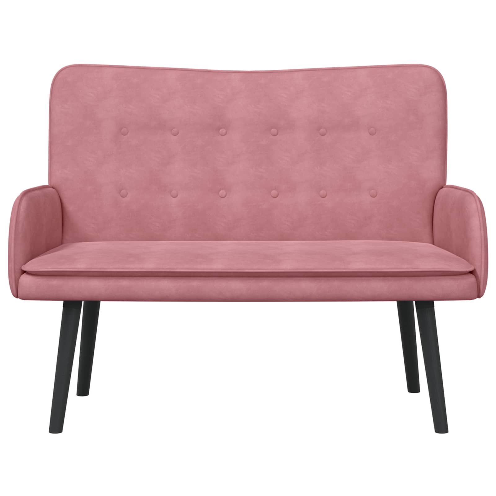 Sofa a Due Posti Rosa 115 x 61 x 87 cm Velluto | homemem39