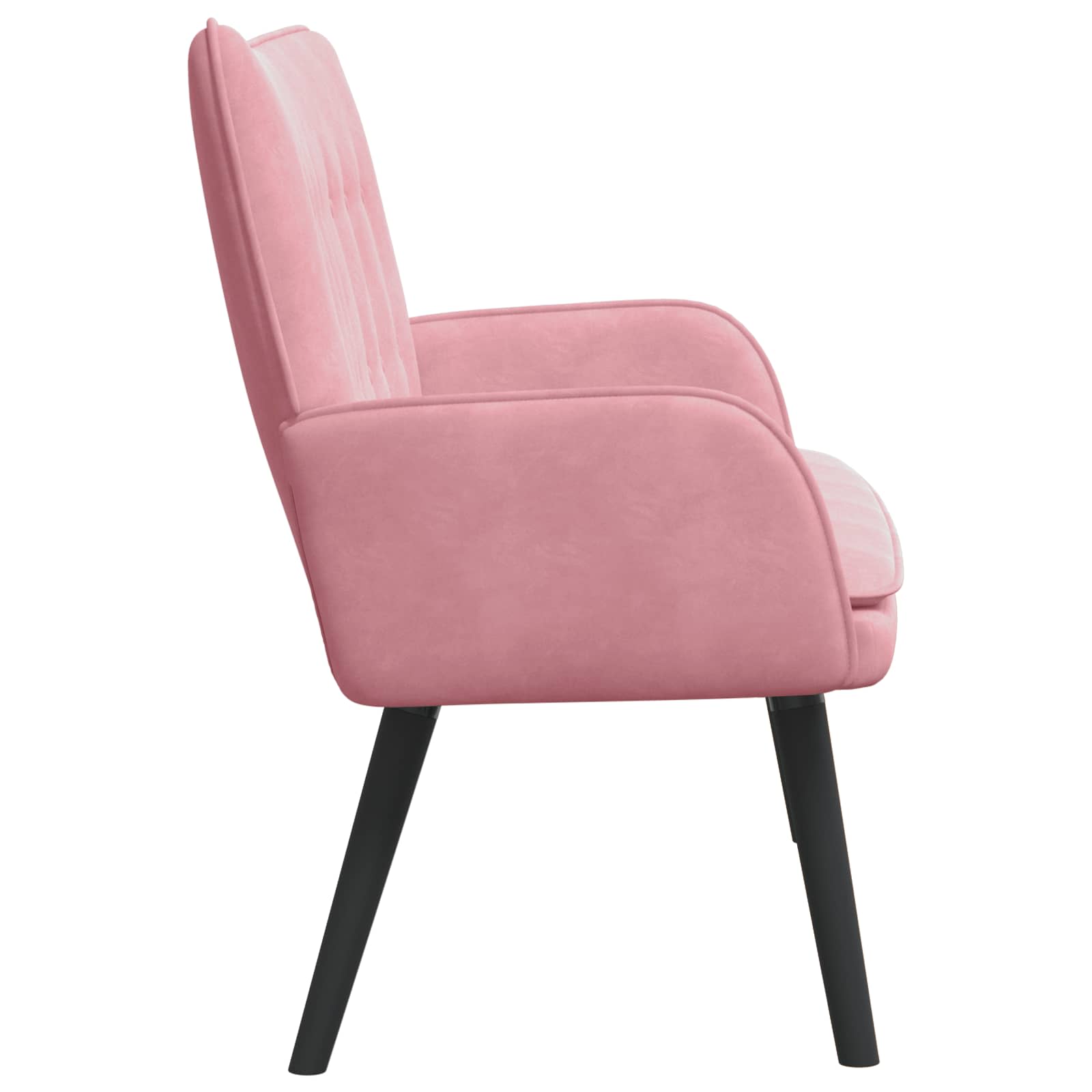 Sofa a Due Posti Rosa 115 x 61 x 87 cm Velluto | homemem39