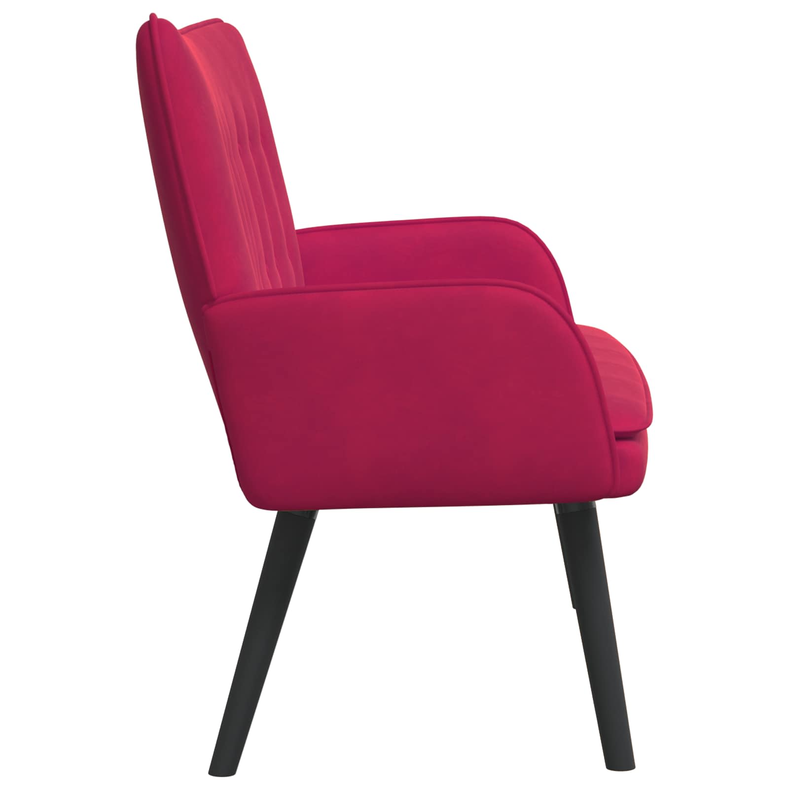 Sofa a Due Posti Rosso vino 115 x 61 x 87 cm Velluto | homemem39
