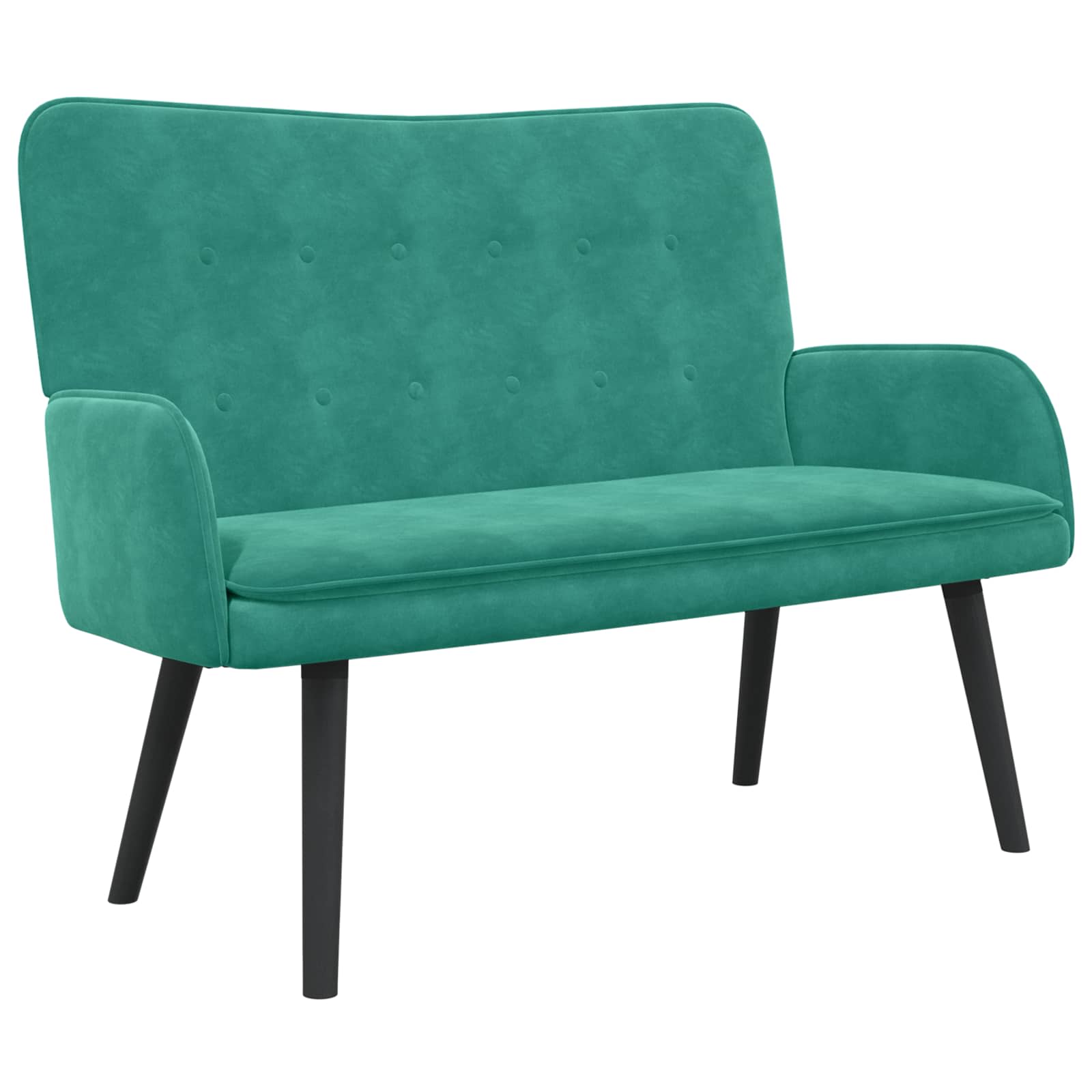 Sofa a Due Posti Turchese 115 x 61 x 87 cm Velluto | homemem39