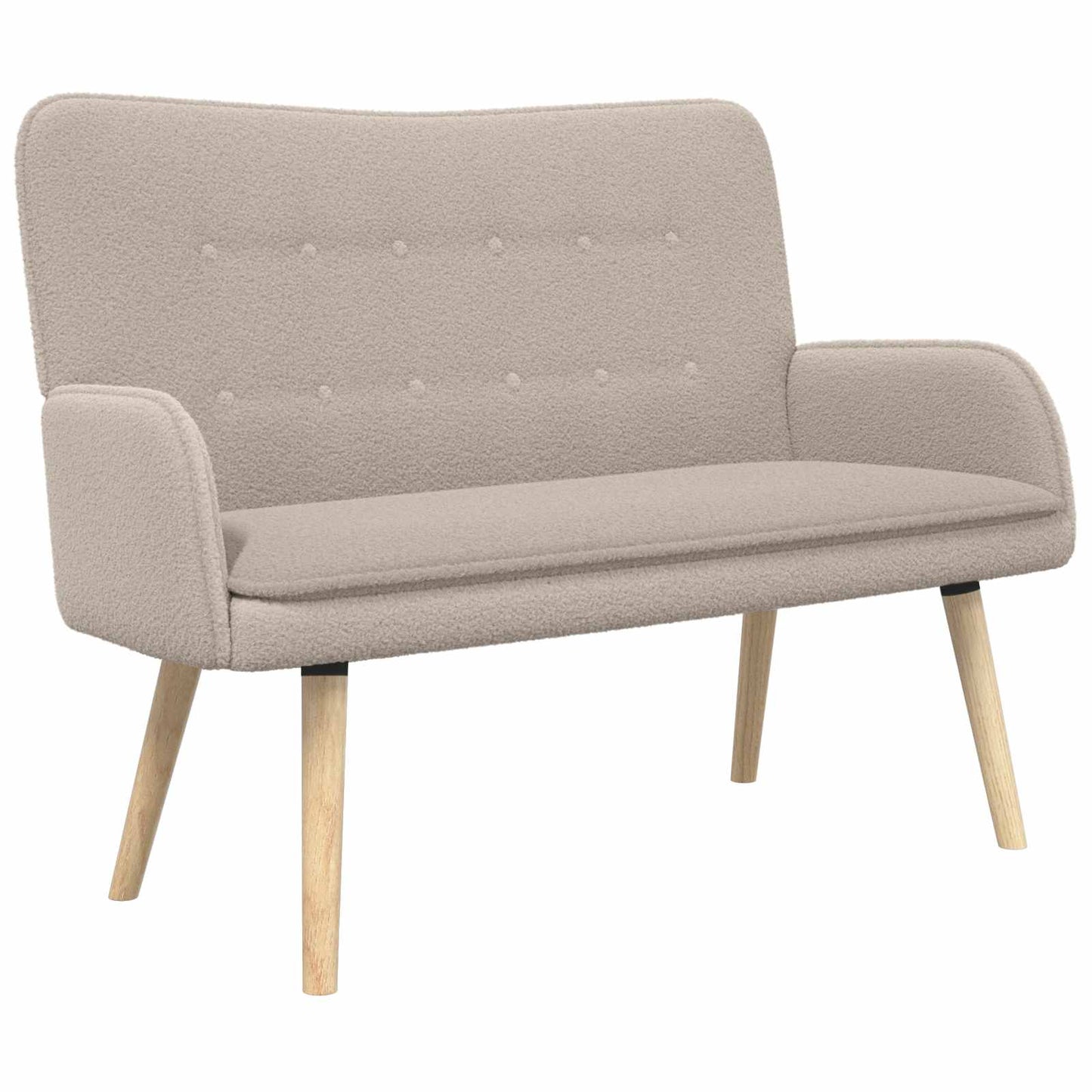 Divano a 2 Posti Grigio Chiaro 115 x 61 x 87 cm Bouclé | homemem39