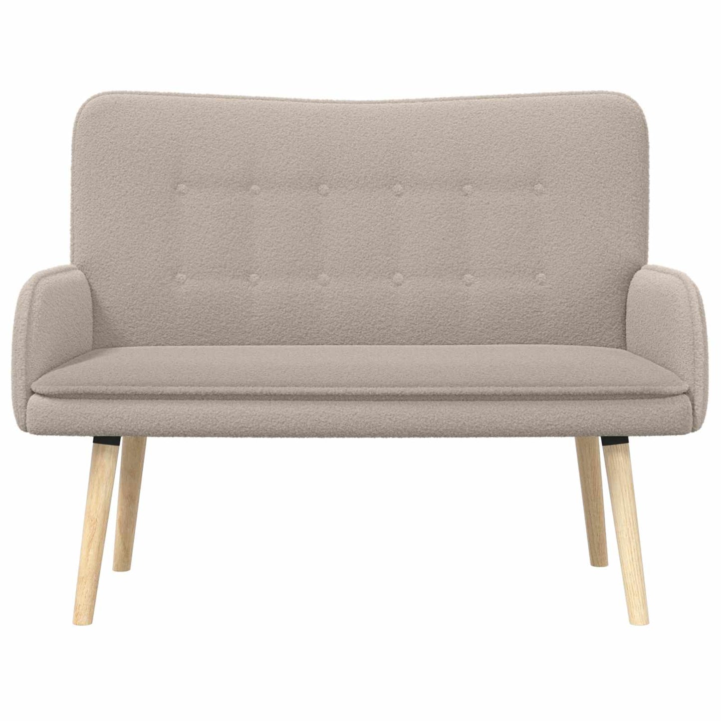 Divano a 2 Posti Grigio Chiaro 115 x 61 x 87 cm Bouclé | homemem39