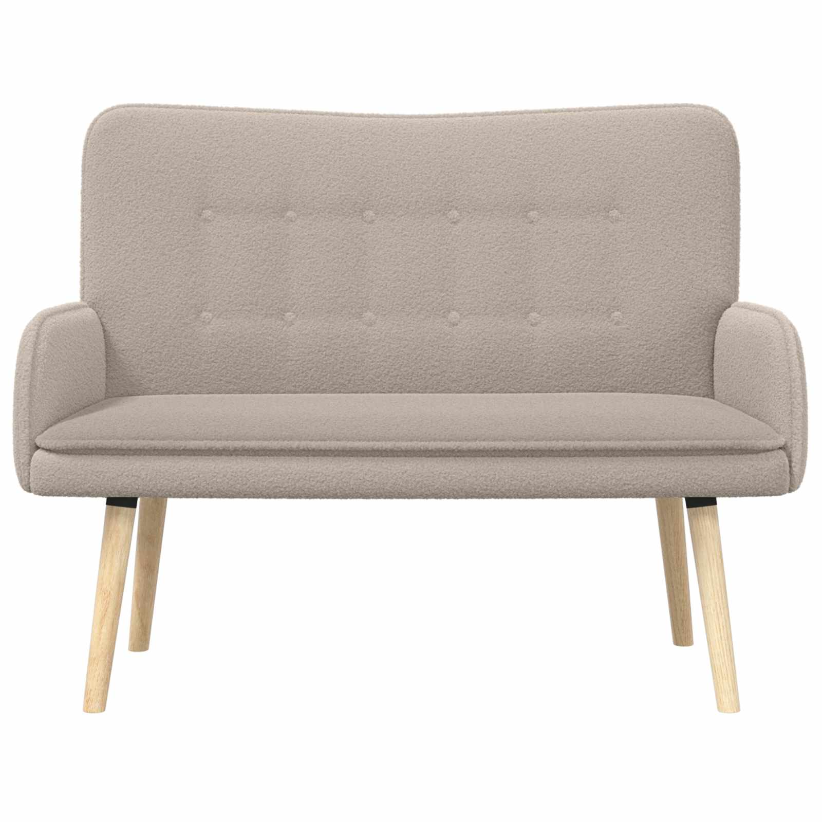 Divano a 2 Posti Grigio Chiaro 115 x 61 x 87 cm Bouclé | homemem39