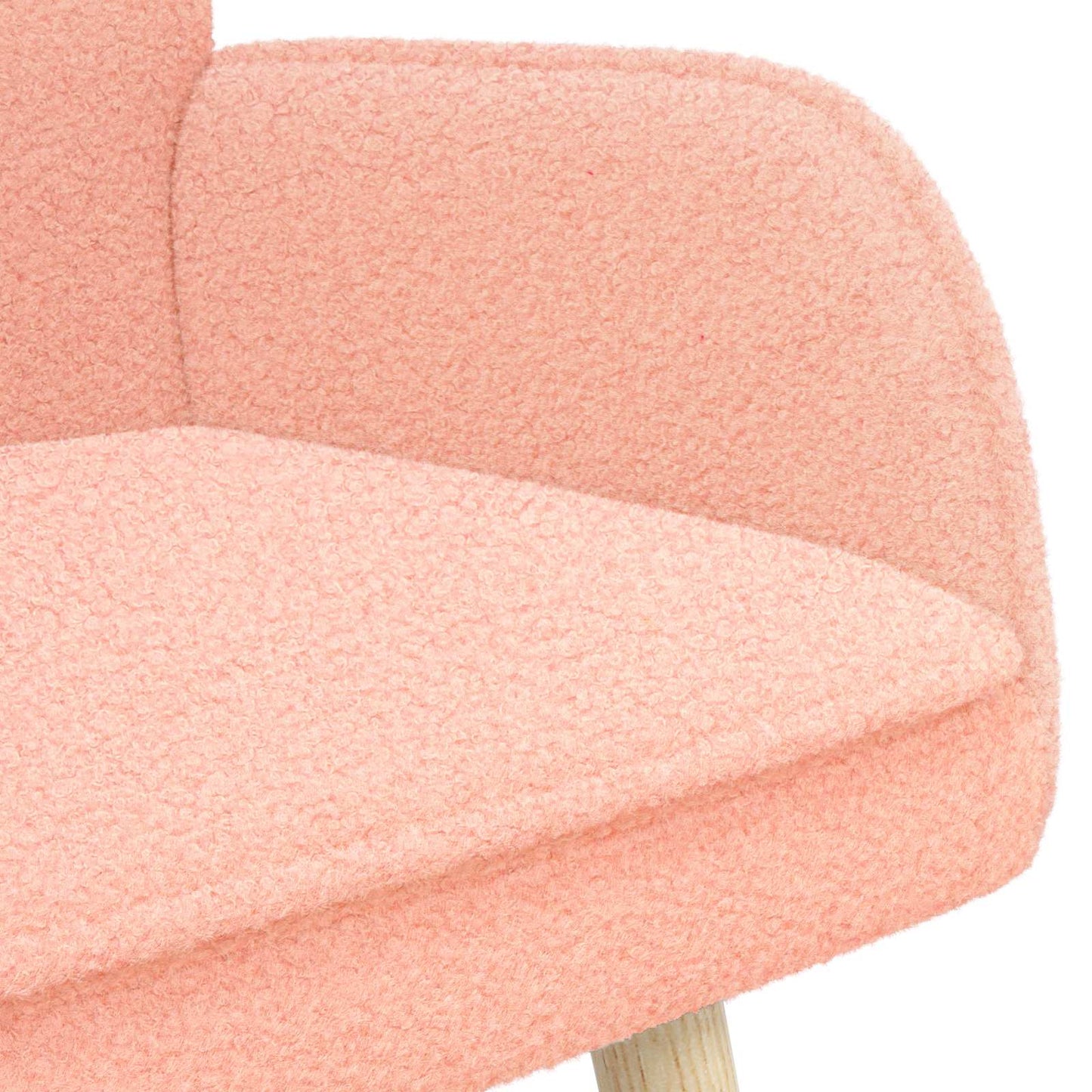 Divano a 2 Posti Rosa 115 x 61 x 87 cm Bouclé | homemem39