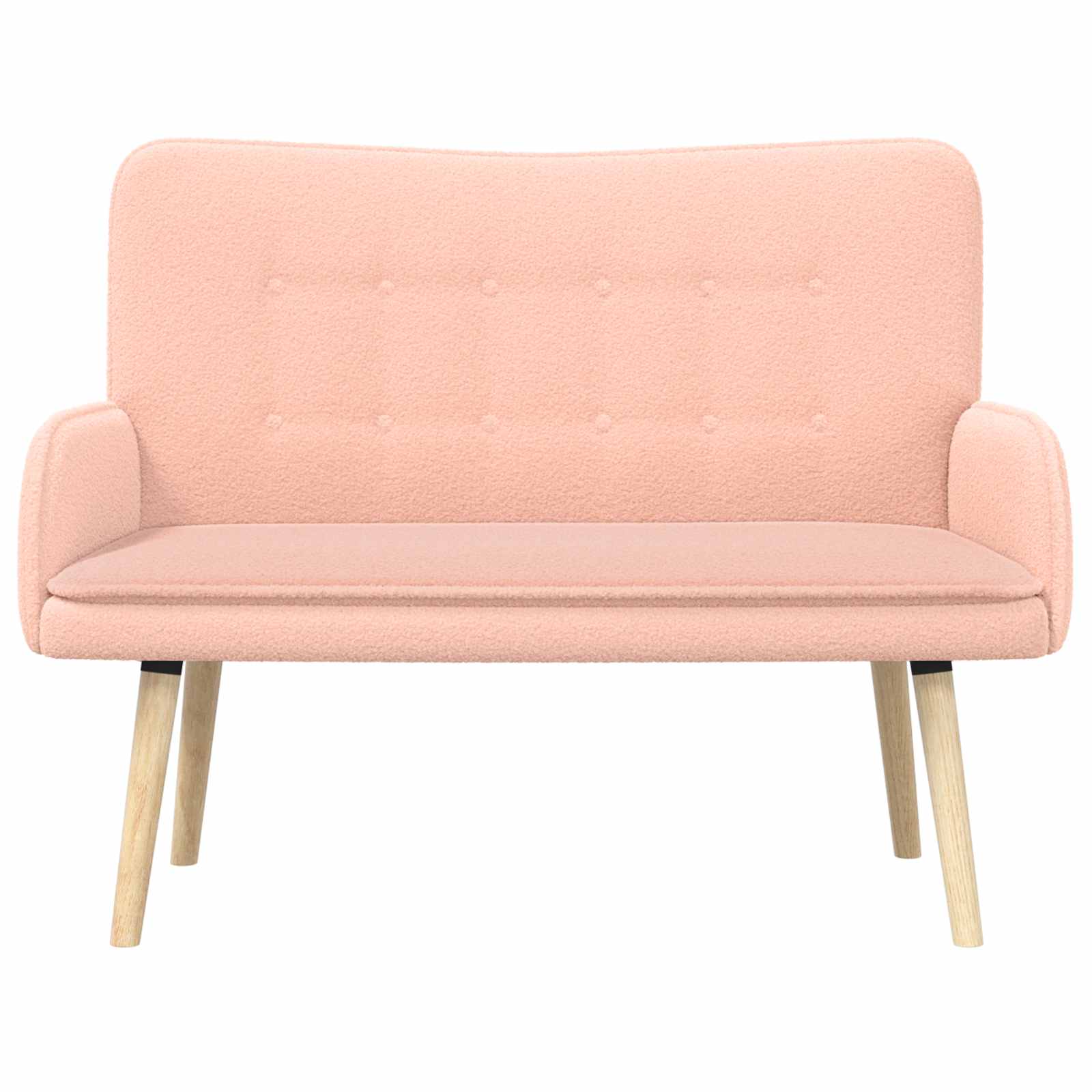 Divano a 2 Posti Rosa 115 x 61 x 87 cm Bouclé | homemem39