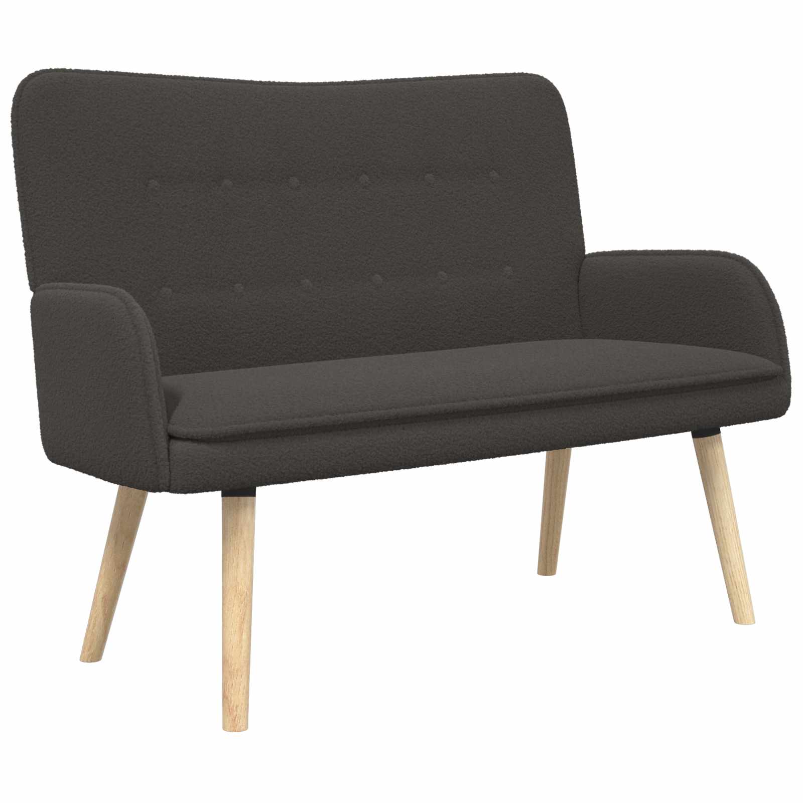 Divano a 2 Posti Grigio Scuro 115 x 61 x 87 cm Bouclé | homemem39