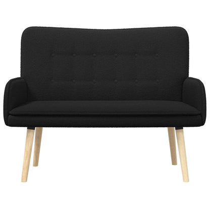 Divano a 2 Posti Nero 115 x 61 x 87 cm Bouclé | homemem39