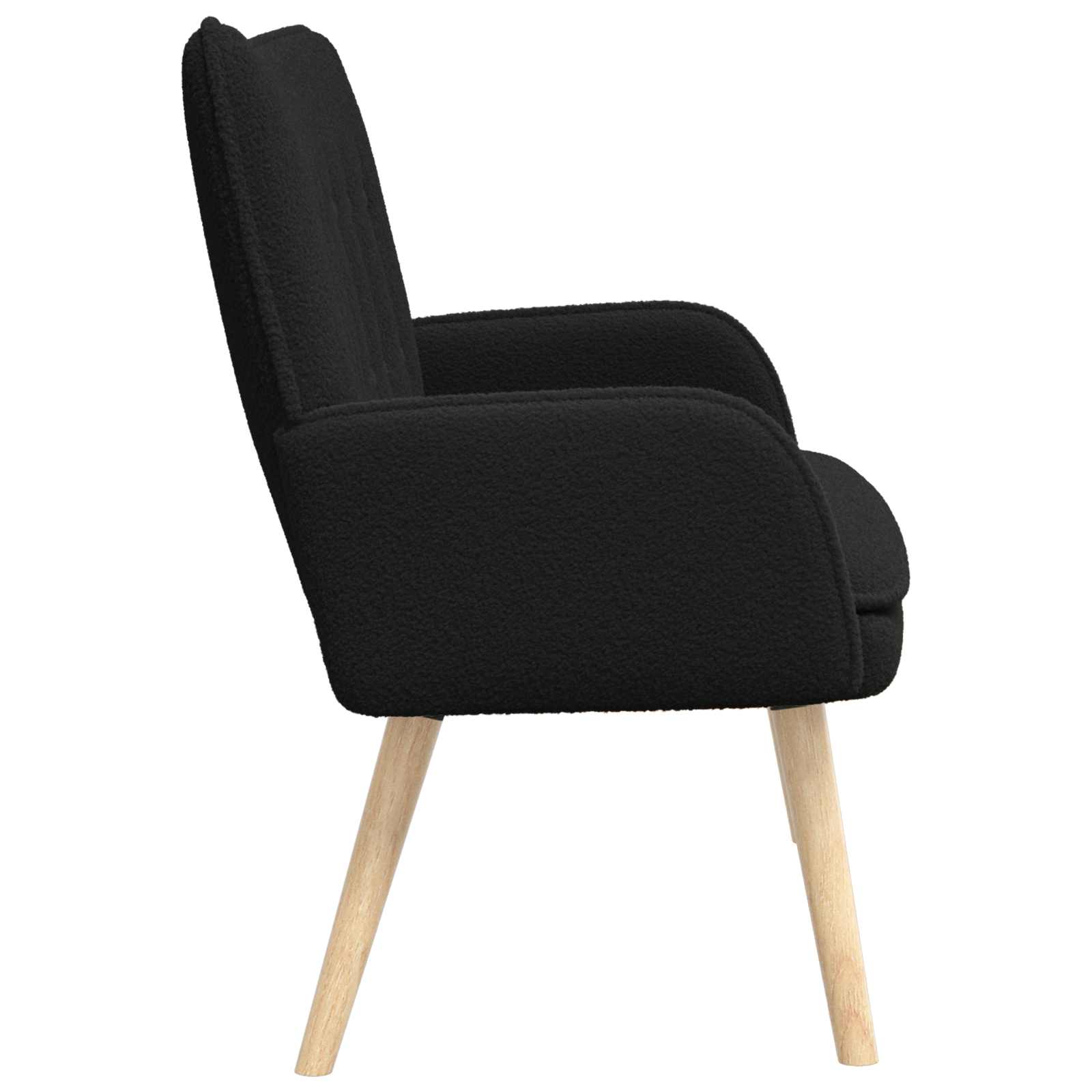 Divano a 2 Posti Nero 115 x 61 x 87 cm Bouclé | homemem39