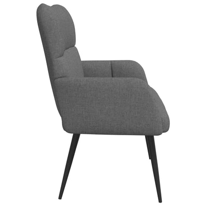 Sofa a Due Posti Grigio scuro 115 x 61 x 87 cm Tessuto | homemem39