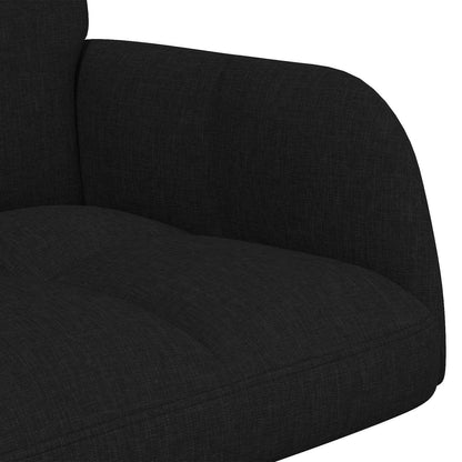 Sofa a Due Posti Nero 115 x 61 x 87 cm Tessuto | homemem39