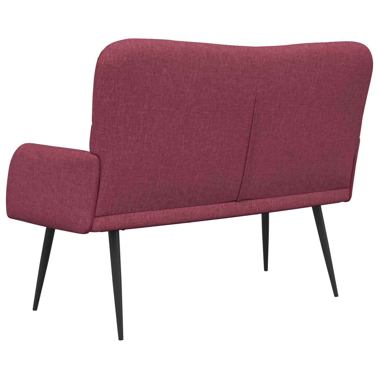 Sofa a Due Posti Rosso vino 115 x 61 x 87 cm Tessuto | homemem39