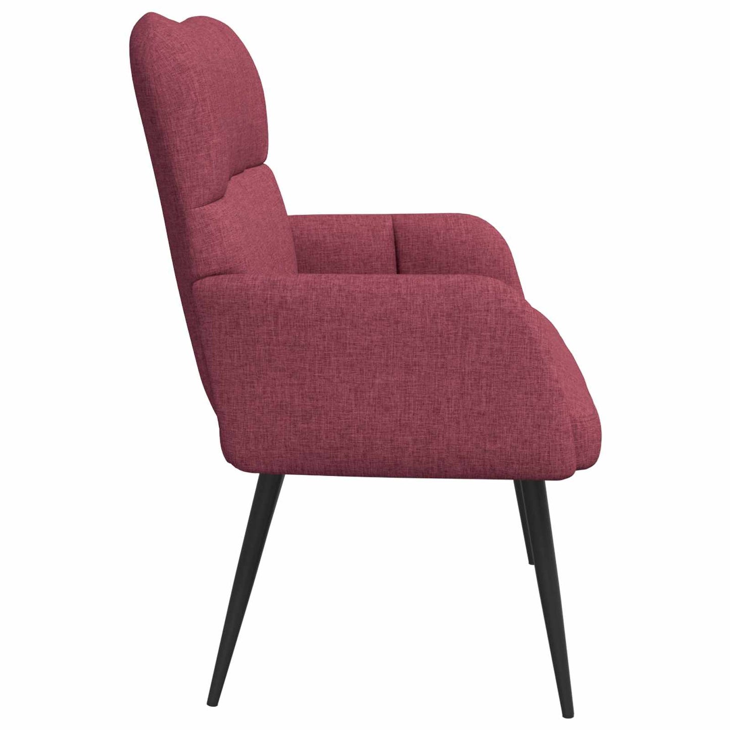 Divano a 2 Posti Rosso Vino 115 x 61 x 87 cm Tessuto